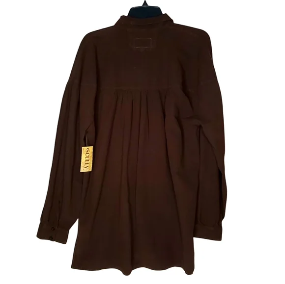 Scully Western Rangewear Double Placket Buttondown Gathered Yokes Gorp Outdoor M - Picture 12 of 13